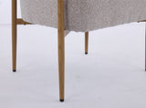Beige fabric color dining room chair, living room chair, bedroom chair, woven fabric with foam back W3149P375463