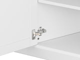 Minimalist Entertainment Wall Unit Set Bridge for TVs Up to 75'', Ample Storage Space TV Stand 44609856
