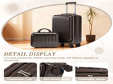 14"/20" 2 pcs/set in ABS Spinner Wheel Luggage, with Combination Lock and Front Opening Design, 14" 04628953