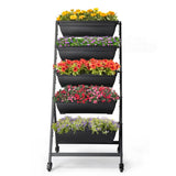 ZNTS 5 Tiers Vertical Garden, Vertical Garden Planter Indoor and Outdoor, Vertical Elevated Garden 89379680