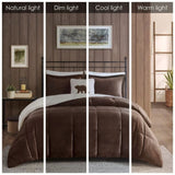 King Plush to Sherpa Down Alternative Comforter Set B035100493