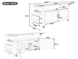 Foldable Outdoor Kitchen Island Patio Mobile Kitchen Cart Portable Outdoor Cooking Island with N719P380279Z