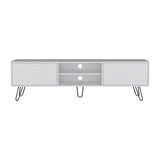 Vassel TV Stand, Entertainment Unit with Hinged Drawers and Hairpin Legs B070P173211