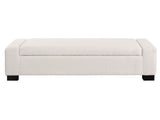 50" Ottoman Bench in Textured Boucle, Rectangular Design with Hinged Lid for Seating, Footrest, and N767P268309W