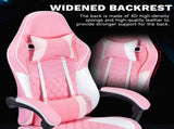 Ergonomic Video Gamer Chairs,Computer Gaming Chairs with Massage Lumbar Support and footrest,Racing W2367P288678