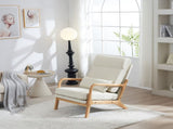 100*65*101cm High Back Belt Waist Pillow Log Color Solid Wood Armrest Backrest Seat Frame Iron Frame 98571853