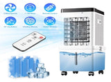 3 IN 1 Portable Air Conditioners, Swamp Cooler with Detachable Water Tank, 4 Ice Packs, 15H Timer, 80630910