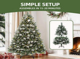 6ft Prelit Artificial Tree with 946 Branch Tips & 250 Lights, Pre-Decorated Scotch Pine 92295347