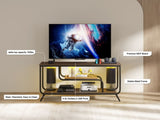 ZNTS TV Stand Power Outlets and LED Lights - TV Stand for TVs up to 55 Inch, Entertainment Center 82171090