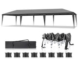 10x30ft Outdoor Pop Up Canopy, Portable Instant Canopy Tent for Outdoor Events Party Wedding 10856158