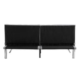 WOOD FRAME, STAINLESS LEG, FUTON, SOFA BED GREY W2297P247601