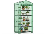 Green 5-Tier Mini Greenhouse with PE Grid Cover, Tool-Free Assembly Portable Grow Tent for Indoor 52136707