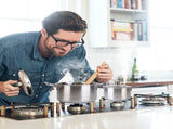 Stainless Steel Cookware Set Fast Even Heat Induction Pots Pans Set Dishwasher Safe with 2.7/3.7 62308857