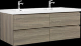 72" Floating Bathroom Vanity with Sink, Modern Wall-Mounted Bathroom Storage Vanity Cabinet with Two W1573P152709