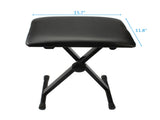 Dual-tube X-Shape Keyboard Stand Adjustable Folding Piano Bench Stool Seat Black 85173138