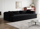 78.7-Inch Convertible Sleeper Sofa Bed with Cylindrical Pillow, Chenille Folding Mattress Couch with W834P337413