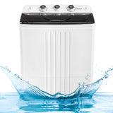 ZNTS Twin Tub with Built-in Drain Pump XPB45-428S 20Lbs Semi-automatic Twin Tube Washing Machine for 00898133