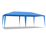 ZNTS 10'x20' Outdoor Party Tent with 6 Removable Sidewalls, Waterproof Canopy Patio Wedding Gazebo, Blue 53823303