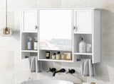 35'' x 28'' Modern Wall Mounted Bathroom Storage Cabinet, Bathroom Wall Cabinet with Mirror, 20410048