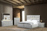 Modern Style 6- Drawer Dresser Made with Wood in Gray B009P155260