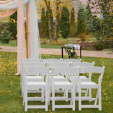 4 Pack Folding Chairs, Resin Chairs with Padded Seat, Comfortable Event Chairs Indoor Outdoor for 09706681