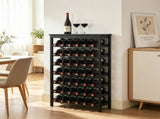 42 Bottle Capacity 7-Tier Bamboo Wine Rack, Modular Freestanding Wine Holder Display Shelf , 83355442