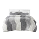 Twin/Twin XL Ombre Shaggy Faux Fur Comforter Set B035P148298