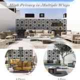 Metal Privacy Screens and Panels with Free Standing, Freestanding Outdoor Indoor Privacy Screen, W1859P145845