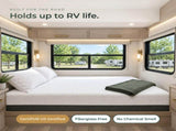 12 Inch Short Queen Plush Gel Memory Foam Mattress with Temperature Regulating Cover B047P607739
