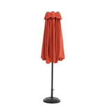 14.8 Ft Double Sided Outdoor Umbrella Rectangular Large with Crank W640140331
