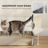 Stainless Steel Enclosed Litter Box for Cats 37625480