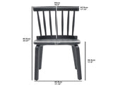 Windsor Dining Chairs Set of 2,Wood Farmhouse Spindle Back, Widen Seat, Mid-Century Modern French 68275804