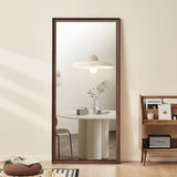70*32 inch full-body floor mirror with Artificial wood frame, elegant design and durability, a W2709P329048