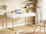 39" Wooden Computer Desk with Drawers, Modern Writing & Study Desk 48802595