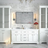 36x30inch Glossy Black Bathrooms For Wall Rectangle Vanity Corner Hangs Farmhouse W2091P214073