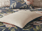 8 Piece Cotton Comforter Set Navy Cal King B035128844
