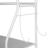 ZNTS 3-Tier The Toilet Bathroom Rack White 78334740