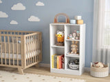 41 Inches 5-Cube Floor Bookcase with 2 Anti-Tipping Kits White, 19.5" x 9.5" x 41" 29756686