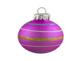 Swirl Glass Christmas Ball Ornaments - 1.5" - Multicolor - 10ct 55262309