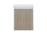 Bathroom Vanity Cabinet, 25.9" Height, 1 Door, Interior Storage - White B097P480477