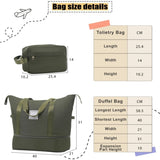 Softside Luggage Expandable 3 Piece Set Suitcase with Duffel Bag Upright Spinner Softshell N732P201004Y