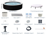 Large tub for 5 to 6 People, Portable Outdoor spa with 150 airjets and 1 Thermal Cover Massage 49023095