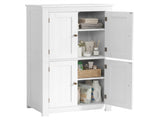 White MDF with vertical stripes, 60*30*110cm, 4-door bathroom vanity 31144451