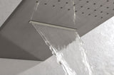 Wall Mounted Waterfall Rain Shower System With 3 Body Sprays & Handheld Shower TH-78109-NS