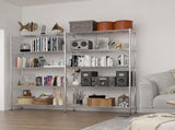 5-layer double row, freely adjustable layer spacing, with adjustable feet, display stand, iron, 67973443