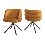 270&deg Swivel Home Office Desk Chairs Set of 2,Modern Dining Chairs, Upholstered Bedroom Chairs W757P281147