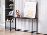Industrial Style Porch Table Single Layer Black Oak Triamine Board 105 * 30 * 20900681