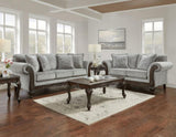 Hernen Carved Wood Frame Loveseat T2574P196578