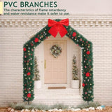 Christmas Artificial Tree Archway Decoration, Realistic PVC Holiday Tree Arch Frame for Outdoor 99731017