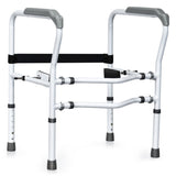 Steel safety toilet railing with multiple adjustable gears 22707637